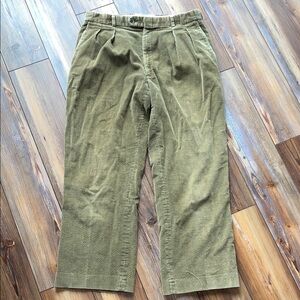 Vintage 34" Waist, Vintage 1980s 1990s LL Bean Khaki Corduroy Trousers